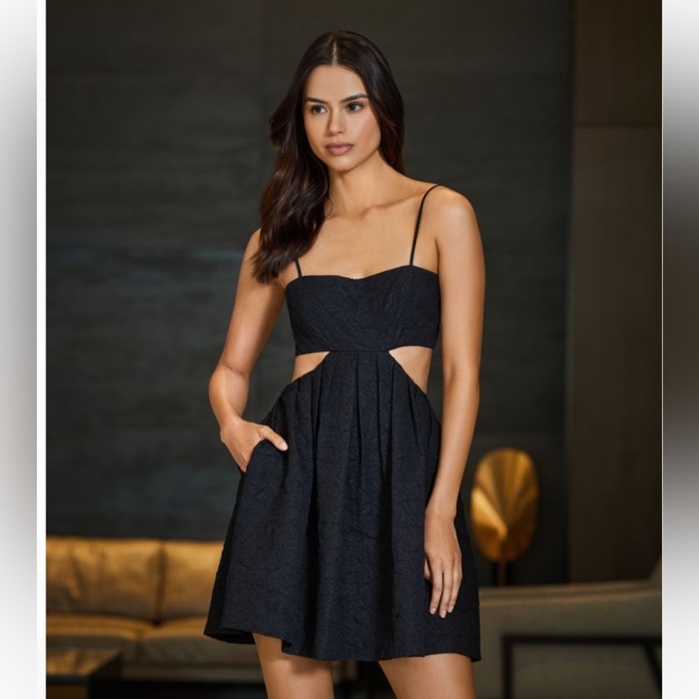 Gianni Bini // Cassie Cutout Mini Dress in Black ::: NOT SOLD ANYMORE